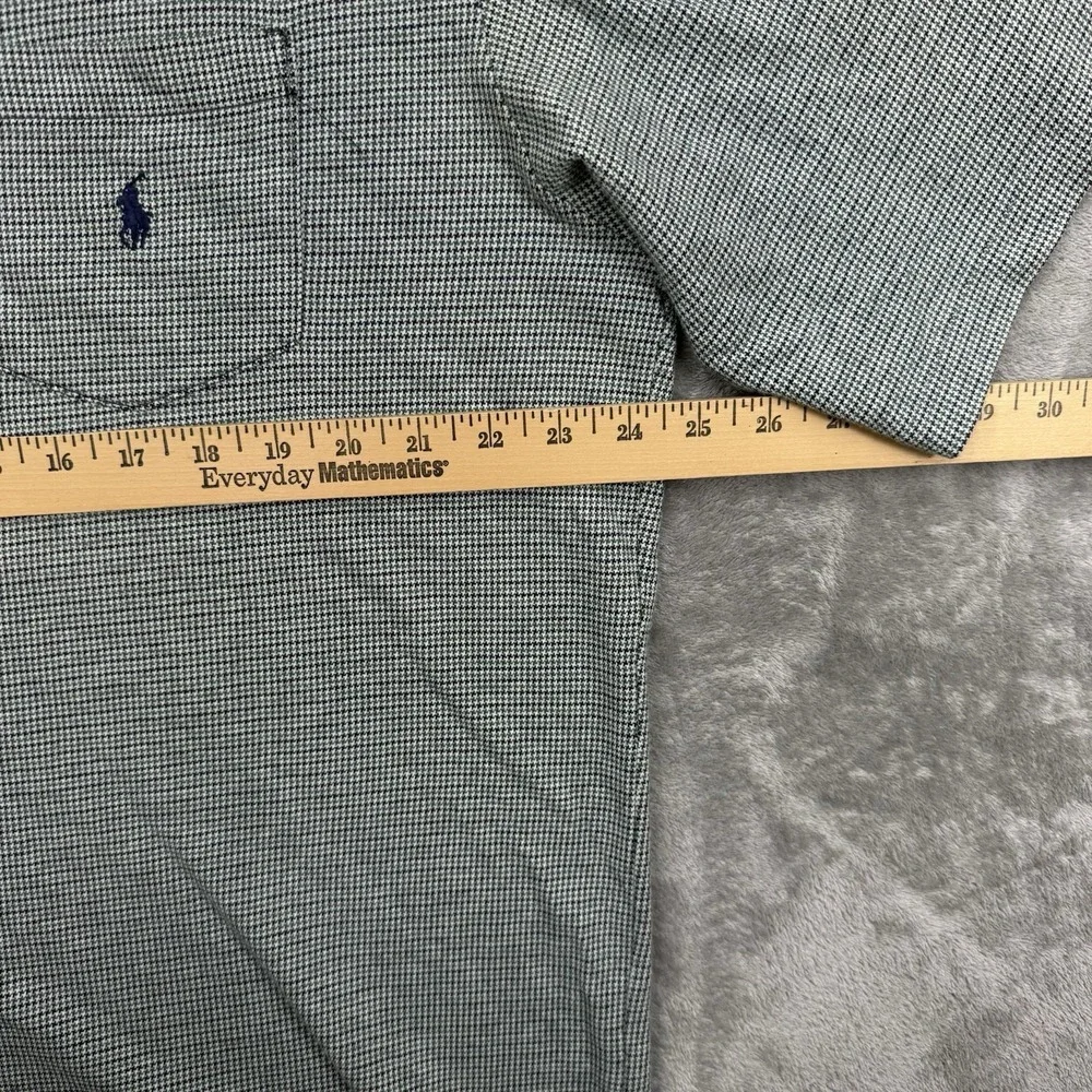 Vintage Ralph Lauren Polo shirt XL Blue Green With pocket